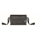 Sac isotherme personnel en feutre RPET avec poche frontale 5L couleur gris foncé troisième vue