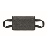 Sac isotherme personnel en feutre RPET avec poche frontale 5L couleur gris foncé cinquième vue