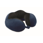 Oreiller de voyage en mousse conçu pour soutenir le cou couleur bleu huitième vue