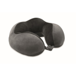 Oreiller de voyage en mousse conçu pour soutenir le cou couleur gris foncé huitième vue