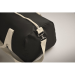 Sac en tissu recyclé avec double anse ajustable et amovible couleur noir quatrième vue photographique