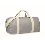 Sac en tissu recyclé avec double anse ajustable et amovible couleur gris