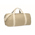 Sac en tissu recyclé avec double anse ajustable et amovible couleur kaki
