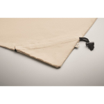 Sac de courses pliable en coton recyclé 140 g/m² couleur beige quatrième vue photographique