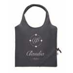 Sac de courses compact et pliable en coton recyclé 140 g/m² couleur bleu vue principale