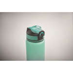 Bouteille en RPET avec bec et indicateur d’hydratation 1 L couleur turquoise quatrième vue photographique