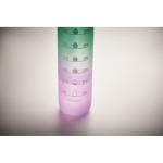 Bouteille en RPET avec bec et indicateur d’hydratation 1 L couleur turquoise cinquième vue photographique