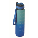 Bouteille en RPET avec bec et indicateur d’hydratation 1 L couleur bleu roi