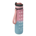 Bouteille en RPET avec bec et indicateur d’hydratation 1 L