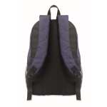 Sac à dos en polyester RPET avec poches en maille sur les côtés couleur bleu sixième vue