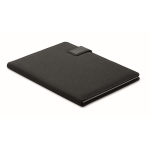 Porte-documents en cuir avec batterie externe et chargeur sans fil A4 couleur noir cinquième vue
