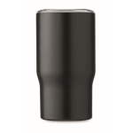 Tasse en acier inoxydable recyclé avec anse en bois 350 ml couleur noir sixième vue