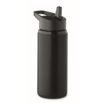 Bouteille en acier inoxydable recyclé avec bec et anse 500 ml couleur noir
