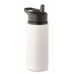 Bouteille en acier inoxydable recyclé avec bec et anse 500 ml couleur blanc