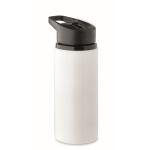 Bouteille en acier inoxydable recyclé avec bec et anse 500 ml couleur blanc deuxième vue