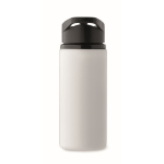 Bouteille en acier inoxydable recyclé avec bec et anse 500 ml couleur blanc septième vue