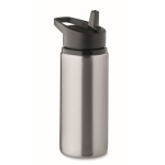 Bouteille en acier inoxydable recyclé avec bec et anse 500 ml couleur argenté mat