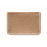 Sac isotherme en jute avec poche frontale et capacité de 3L couleur beige cinquième vue