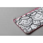 Trousse pour crayons avec motifs à colorier avec feutres couleur rose cinquième vue photographique