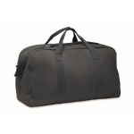 Sac de voyage monochrome en tissu recyclé avec double anse couleur bleu marine