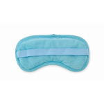 Masque de sommeil avec perles de gel, dans un sac à cordon couleur bleu ciel troisième vue