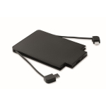 Batterie externe magnétique avec câbles intégrés 2 500 mAh couleur noir