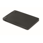 Batterie externe magnétique avec câbles intégrés 2 500 mAh couleur noir troisième vue