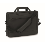 Mallette ordinateur portable anses et bandoulière ajustable 15 pouces couleur noir