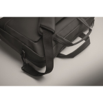 Mallette ordinateur portable anses et bandoulière ajustable 15 pouces couleur noir cinquième vue photographique