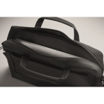 Mallette ordinateur portable anses et bandoulière ajustable 15 pouces couleur noir septième vue photographique