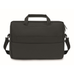 Mallette ordinateur portable anses et bandoulière ajustable 15 pouces couleur noir dixième vue