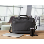 Mallette ordinateur portable anses et bandoulière ajustable 15 pouces couleur noir vue d'ambiance