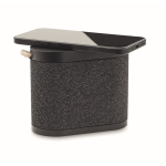 Enceinte sans fil noire avec anse de transport en jute 15 W couleur noir deuxième vue