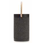 Enceinte sans fil noire avec anse de transport en jute 15 W couleur noir septième vue