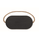 Enceinte sans fil noire avec anse de transport en jute 15 W couleur noir huitième vue