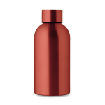 Bouteille monochrome anti-fuite en acier inoxydable recyclé 500 ml couleur rouge