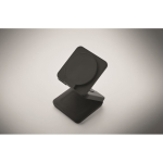 Chargeur magnétique pliable en ABS 3-en-1 servant de support couleur noir cinquième vue photographique