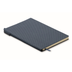 Carnet à couverture rigide avec stylo à l'intérieur, pages lignées A5 couleur bleu marine deuxième vue