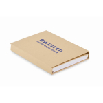 Set de bloc-notes avec notes adhésives et kit d’écriture couleur beige troisième vue principale