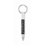 Porte-clés multifonction avec stylo à encre noire et outils couleur noir cinquième vue principale