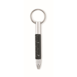 Porte-clés multifonction avec stylo à encre noire et outils couleur noir huitième vue