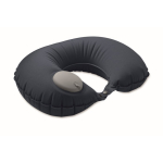 Oreiller de voyage gonflable avec gonfleur et système de dégonflage couleur bleu