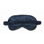 Masque de sommeil doux en polyester avec pochette assortie couleur bleu deuxième vue