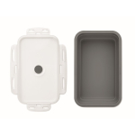 Boîte repas pliable en silicone colorée, capacité 1200 ml couleur gris foncé sixième vue
