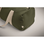 Sac de voyage avec compartiment latéral et détails en coloris naturel couleur vert militaire quatrième vue photographique