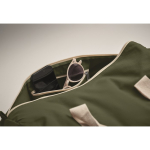 Sac de voyage avec compartiment latéral et détails en coloris naturel couleur vert militaire cinquième vue photographique