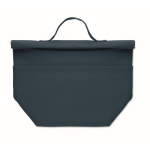 Sac isotherme personnel avec fermeture roll-top et anse de transport couleur bleu sixième vue