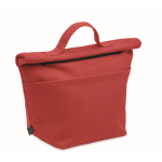 Sac isotherme personnel avec fermeture roll-top et anse de transport couleur rouge