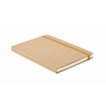 Carnet à pages blanches notes adhésives et porte-cartes intérieur A5 couleur beige septième vue