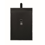 Sac isotherme roll-top en polyester avec anse et fermeture en cuir couleur noir septième vue